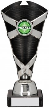 190mm SILVER BLACK TROPHY