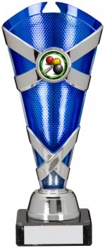 205mm SILVER BLUE TROPHY