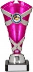 190mm SILVER PINK TROPHY