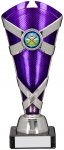190mm SILVER PURPLE TROPHY
