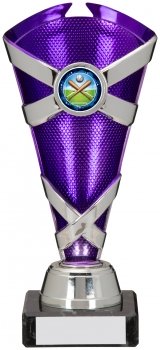 205mm SILVER PURPLE TROPHY