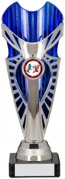 220mm SILVER BLUE TROPHY