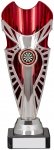 220mm SILVER RED TROPHY