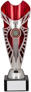 230mm SILVER RED TROPHY