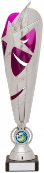 330mm SILVER PINK TROPHY