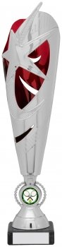 330mm SILVER RED TROPHY