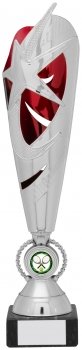 355mm SILVER RED TROPHY