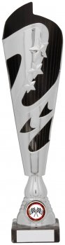 323mm SILVER BLACK STAR TROPHY