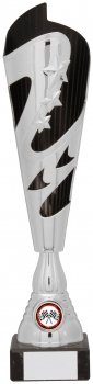 355mm SILVER BLACK STAR TROPHY