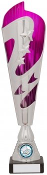 323mm SILVER PINK STAR TROPHY
