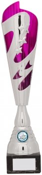 382mm SILVER PINK STAR TROPHY