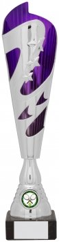 355mm SILVER PURPLE STAR TROPH