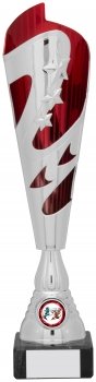 355mm SILVER RED STAR TROPHY