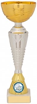 225mm GOLD AND SILVER TROPHY