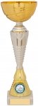 250mm GOLD AND SILVER TROPHY