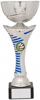 250mm SILVER WITH BLUE STRIPE