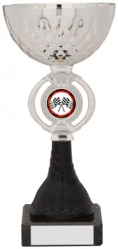 190mm SILVER BLACK CUP TROPHY