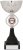 190mm SILVER BLACK CUP TROPHY