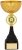 215mm GOLD BLACK CUP TROPHY