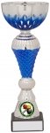 210mm SILVER BLUE CUP TROPHY
