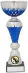 210mm SILVER BLUE CUP TROPHY