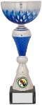 250mm SILVER BLUE CUP TROPHY