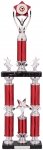 692mm RED TUBE HOLDER TROPHY