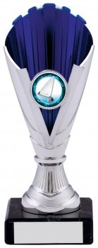 6.5inch SILVER BLUE TROPHY