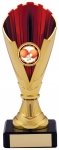 6.5" GOLD RED TROPHY