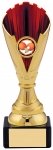 7.5" GOLD RED TROPHY