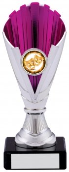 6.5inch SILVER PINK TROPHY