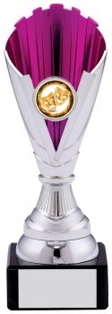 7.5inch SILVER PINK TROPHY