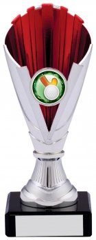 6.5inch SILVER RED TROPHY