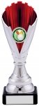 7" SILVER RED TROPHY
