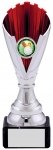 7.5" SILVER RED TROPHY