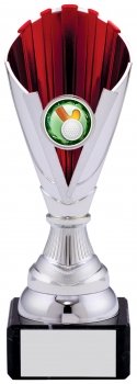 7.5Inch SILVER RED TROPHY
