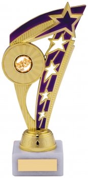 8.5inch GOLD PURPLE TROPHY