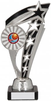 8inch SILVER BLACK TROPHY