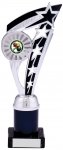 10" SILVER BLACK TROPHY