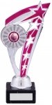 8.5" SILVER PINK TROPHY