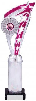 12inch SILVER PINK TROPHY