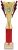 13" GOLD RED TROPHY
