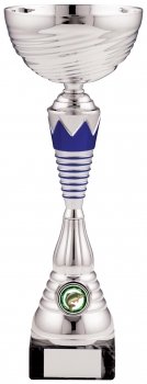 12.5inchSILVER AND BLUE TROPHY