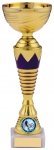 9"GOLD AND PURPLE TROPHY