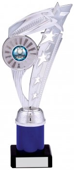 10inchSILVER BLUE HOLDER TROPHY