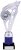 10"SILVER BLUE HOLDER TROPHY
