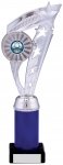 11"SILVER  BLUE HOLDER TROPHY