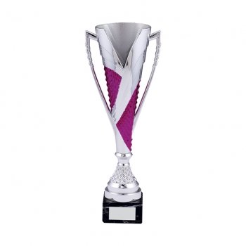 14.5Inch SILVER AND PINK TROPHY