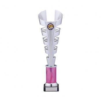 17inch SILVER AND PINK TROPHY