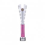 17"SILVER AND PINK TROPHY T/151